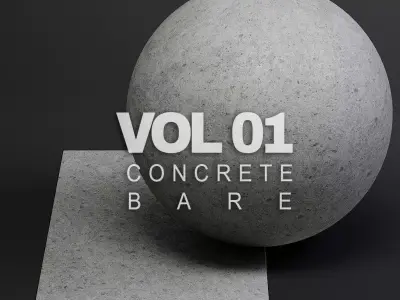 Concrete vol01 Bare 8K Seamless PBR Materials Texture