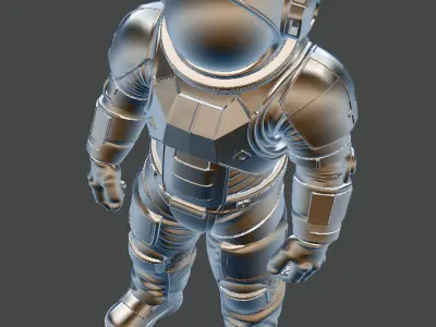 Astronaut 3D Model STL - High Detail Printable Space Suit Figure 3D print model