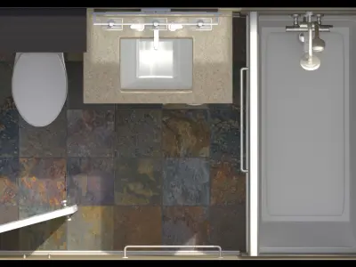 Bathroom-001 3D model