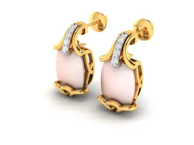 Earring 3Ddm stl obj fbx Render Details 3D print model buy