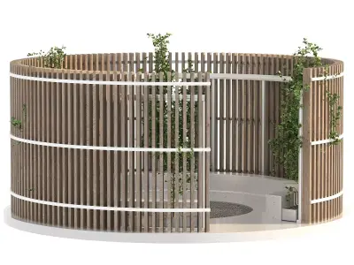 Wooden Garden Pod 3D model
