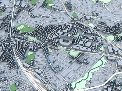 Wembley Stadium England 3D model