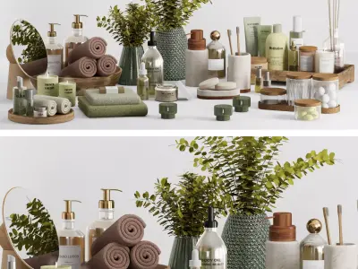 bathroom accessories 0004 3D model