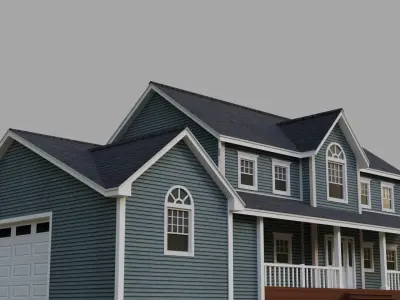 Low Poly house 17 Low-poly 3D model