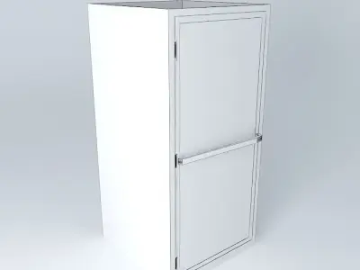 Bathroom Shower Enclosed Stall 3D model