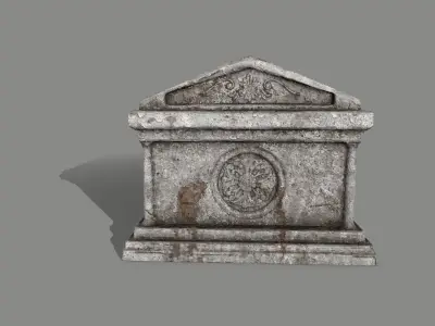 tomb 2 Low-poly 3D model