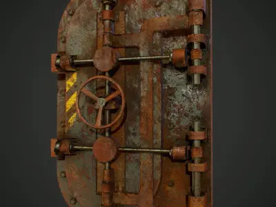 Bulkhead Door Low-poly 3D model