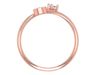 Women Light Weight Band Ring 3D print model 8