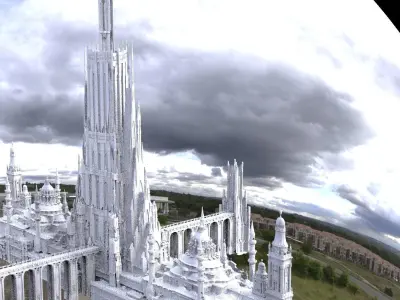 Asgard Bifrost  Splendid tower advanced complex 3D model