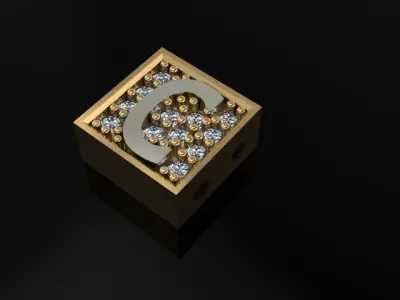 alphabet bracelet  3D print model