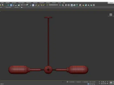 Annex 4 Light Chandelier Low-poly 3D model