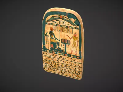 Egypt Stele Low-poly 3D model