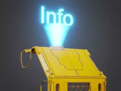 Sci Fi Deck Low-poly 3D model