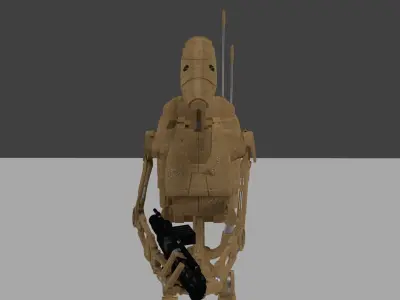 B1 Battle Droid Pack 3D model
