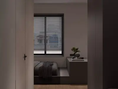 Minimalistic apartment 3D model
