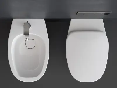 Ideal Standard Dea Wall-Hung WC Low-poly 3D model