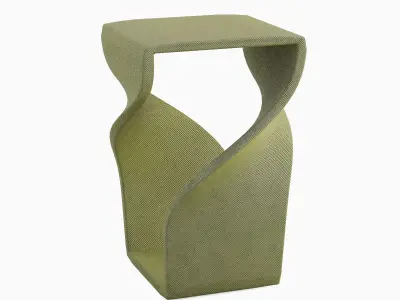 Twisted Stool for Childs 04 3D model
