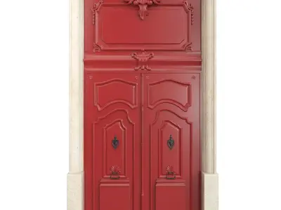 Entrance classic door 66 3D model