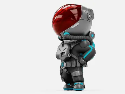 TOON  ASTRONAUT S-590  RIGGED 3D model