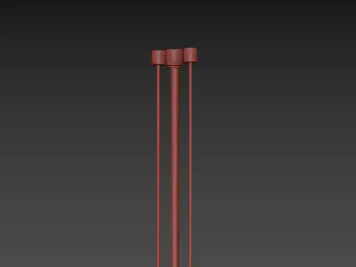 Contemporary Pendant Lamp Suprematic Three CS1 by NOOM 3D model