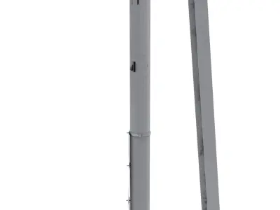 Train Traffic Light 5 3D model