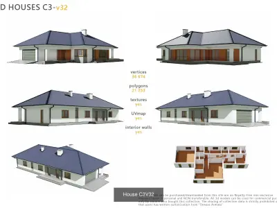 Starter Collection House 3D Model Pack