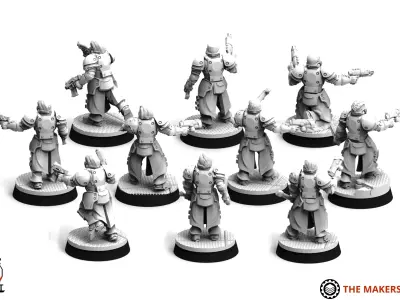 Obsidian Guard - Janissary - Assault Squad 3D print model