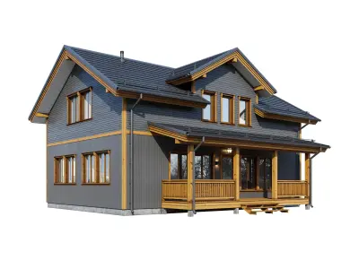 Alpine house Bodak 3D model