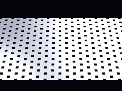 Perforated panel with 14 percent opening 25O138 3D model