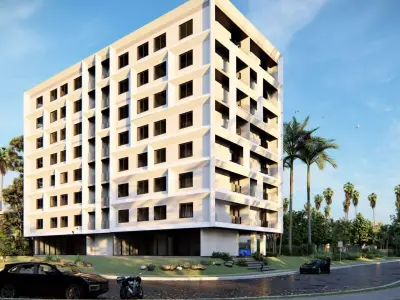 Modern Residential Building 3D Model 3D model