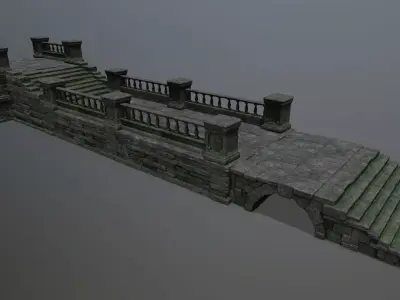 old ruins Low-poly 3D model
