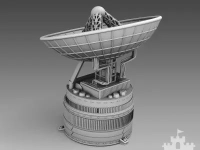  Martian radio station 3D print model