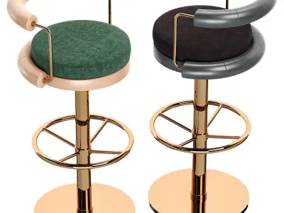 BAR CHAIR OTIS I Low-poly 3D model