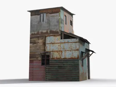 Slum x12 Low-poly 3D model purchase