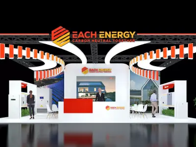 Booth Exhibition Stand Stall 12x8m Height 440cm 3 Open 3D model 3D model