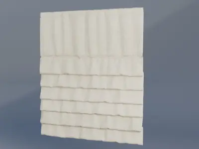 Curtain Low-poly 3D model 15