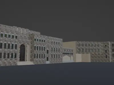 Map of Mascat National Museum of Oman Side Low-poly 3D model