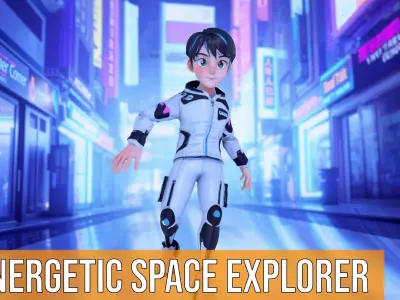 Energetic Space Explorer model pack Low-poly 3D model
