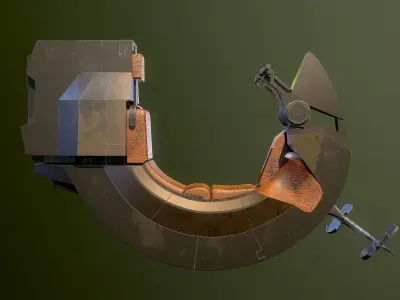 Bloodfin speeder Star Wars 3D model