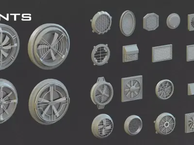 Rooftops props 3D model