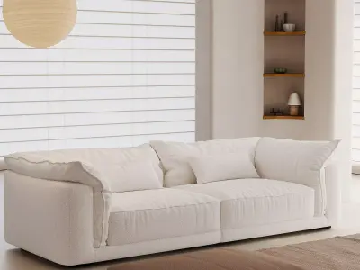 Pixels and Flowers living room interior scene 3D model