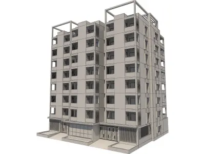 Apartment building 15 3D model