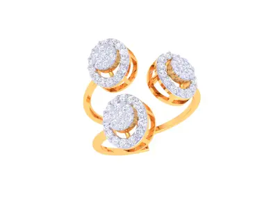 Women Ring  Render 3dm STL OBJ FBX Details 3D print model 403
