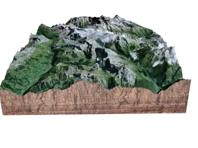 Scharhorn Alps 3D model