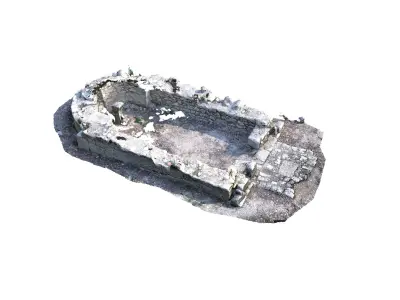 ruins of the temple 3D model