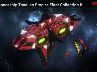 Thaalian Fleet Collection 3D Model Pack