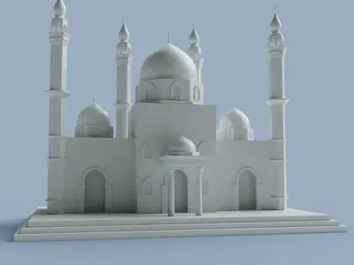 Traditional Masjid  Free 3D model
