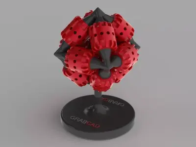 Brain Gear Free 3D model