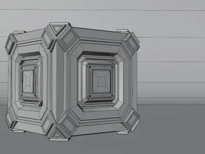 Sci-Fi Hard Surface  Low-poly 3D model