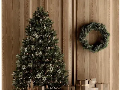 Christmas-tree-set07 3D model